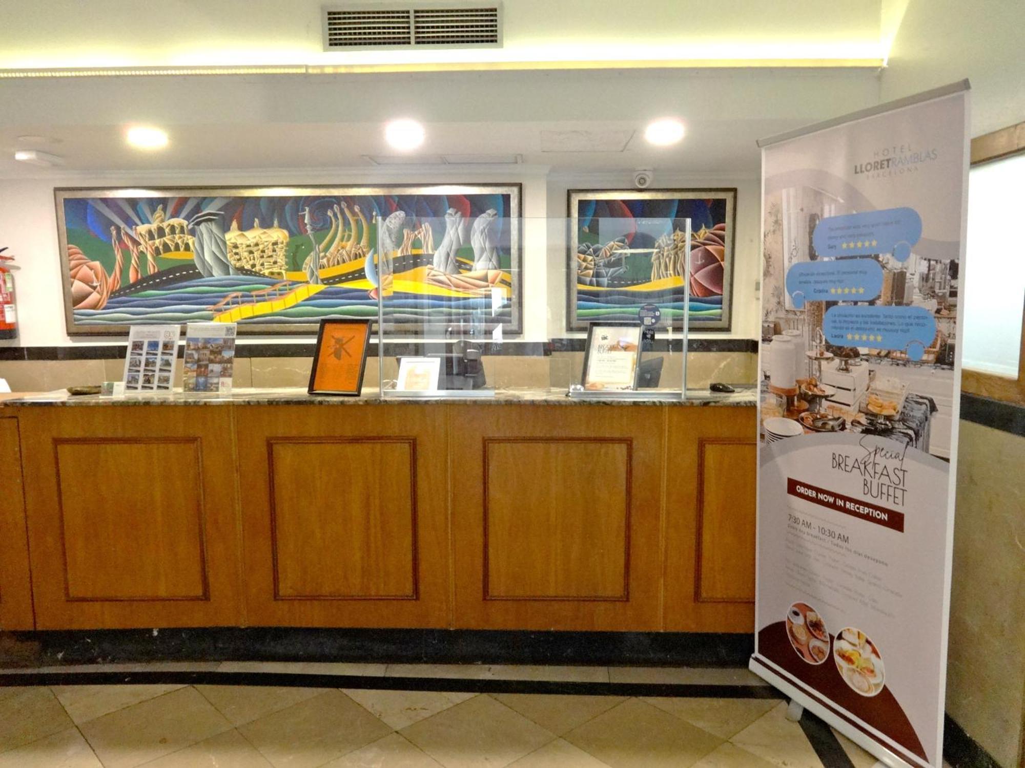 Hotel Lloret Ramblas Barcellona Esterno foto